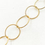 693TWGF. 14K Gold Filled Twisted Round Link Chain